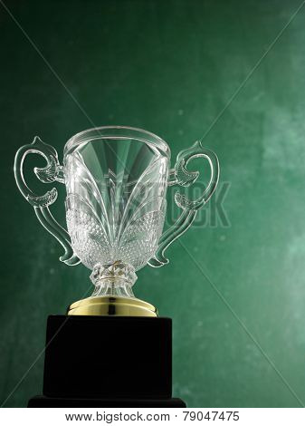 crystal trophy for the winner