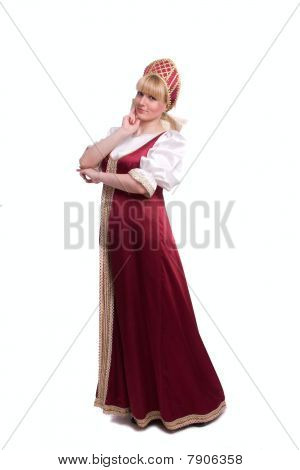 Žena v ruské tradiční kostým
