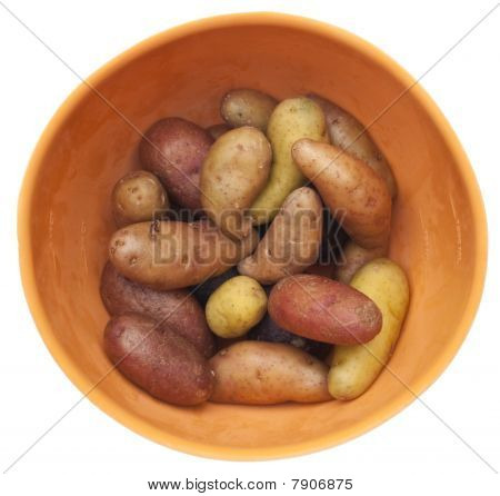 Batatas artesanais de alevinos