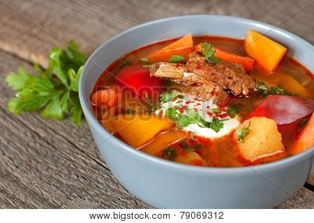 Traditional Hungarian Dish Bograch Goulash