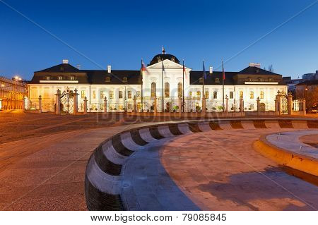 Presidential palace in Slovakia.