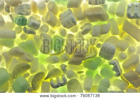 Polystyrene chips, can be used as background