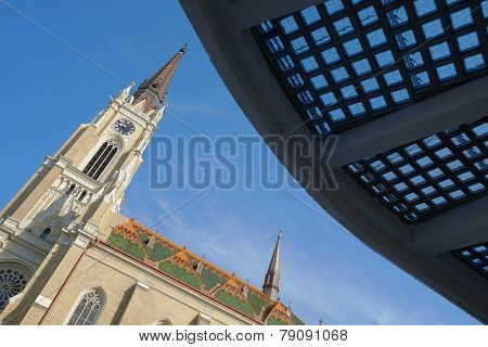 Catholic Cathedral or the Name of Mary Church in Novi Sad, Serbia 