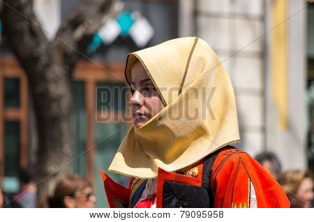 Girl With The Sardinian Typical Costumes
