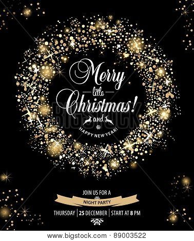 Christmas Invitation Card.