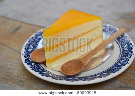 Orange Cake Slice