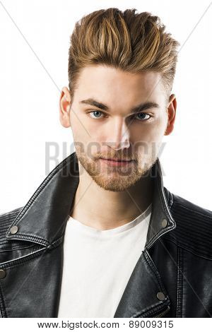 Studio portrait of a young fashion man 
