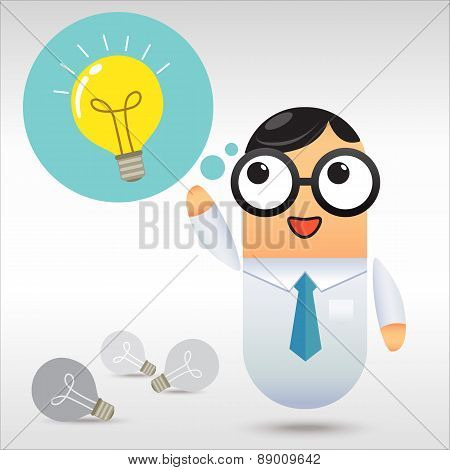 Businessman Get Idea