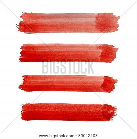 Watercolor brush strokes background design