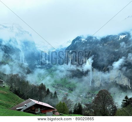 Townscape Of Interlaken, Switzerland