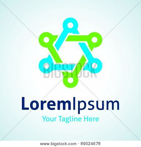 Integrate technology bond future circuit vector logo icon