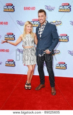 LOS ANGELES - APR 25:  Witney Carson, Chris Soules at the Radio DIsney Music Awards 2015 at the Nokia Theater on April 25, 2015 in Los Angeles, CA