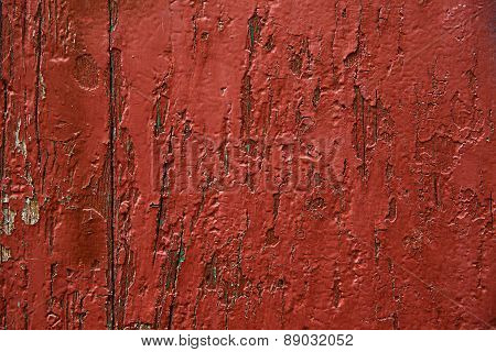 Red Painted Wooden Panel, Background, Wallpaper