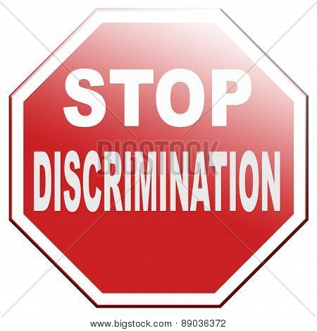 Stop Discrimination No Racism