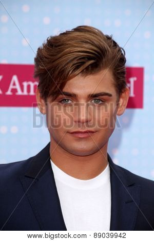 LOS ANGELES - APR 25:  Garrett Clayton at the Radio DIsney Music Awards 2015 at the Nokia Theater on April 25, 2015 in Los Angeles, CA