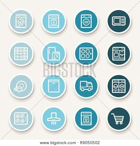 Kitchen Appliances Web Icons