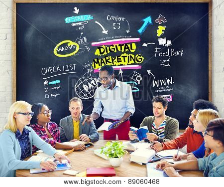 Digital Marketing Branding Strategy Online Media Concept