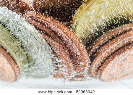 Old Thai Coin Under Water