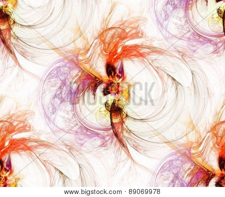 Seamless Plasmatic Pattern On White
