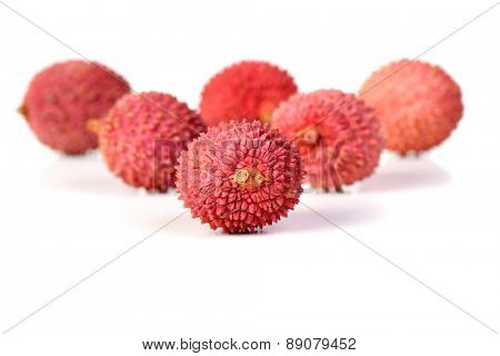 Close-up of lichee fruit - studio shot