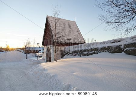 Entrance to the church