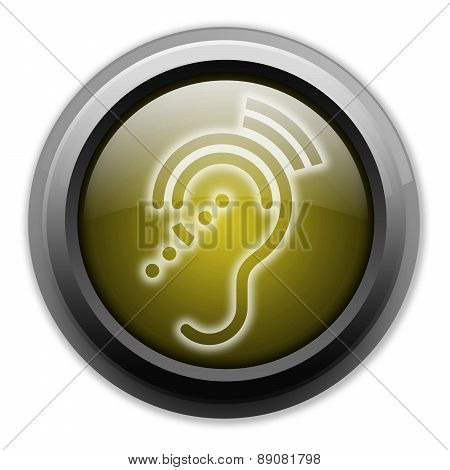 Icon, Button, Pictogram Hearing Impairrment