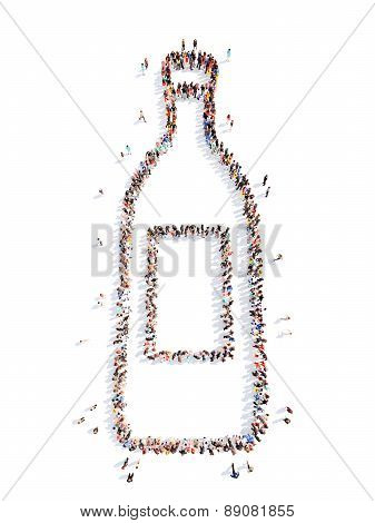 people in the form of a bottle.