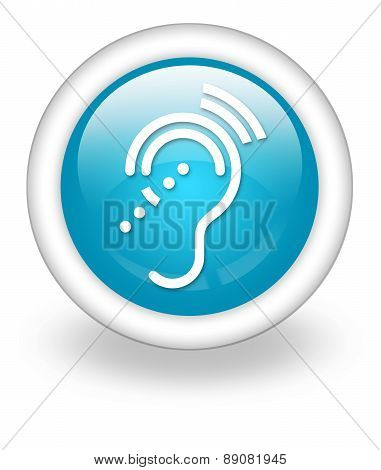 Icon, Button, Pictogram Hearing Impairrment