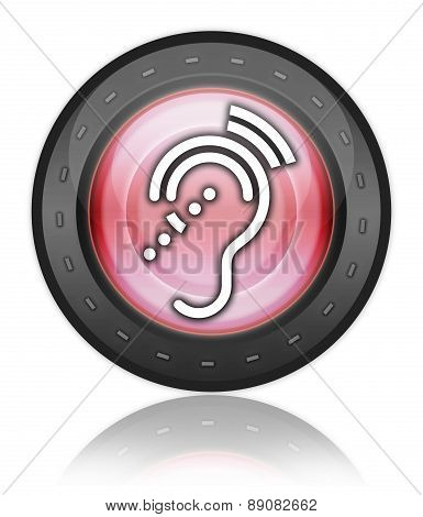 Icon, Button, Pictogram Hearing Impairrment