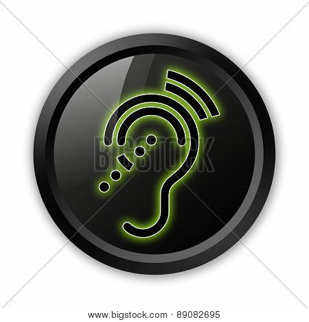 Icon, Button, Pictogram Hearing Impairrment
