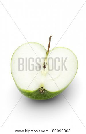 Apple on white background - close-up