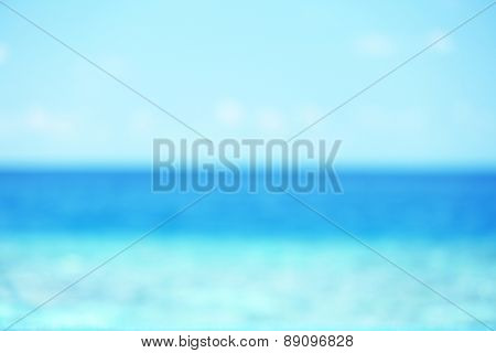 Blurred view of ocean water background
