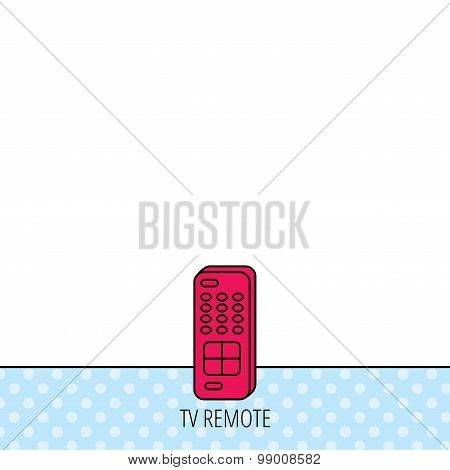 Remote control icon. TV  channels sign.