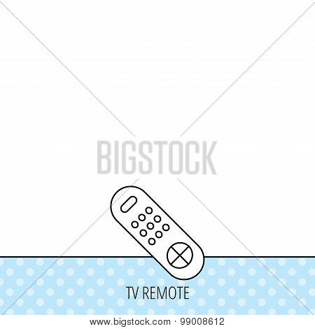 Remote control icon. TV  channels sign.