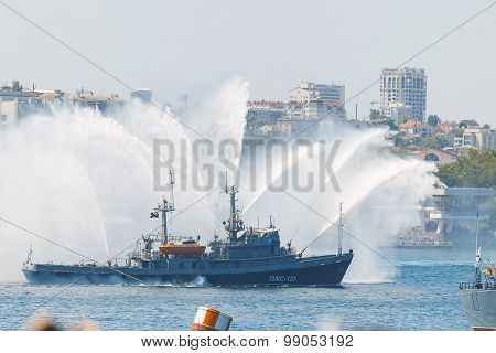 Crimea - 26 July 2015: Parade In Honor