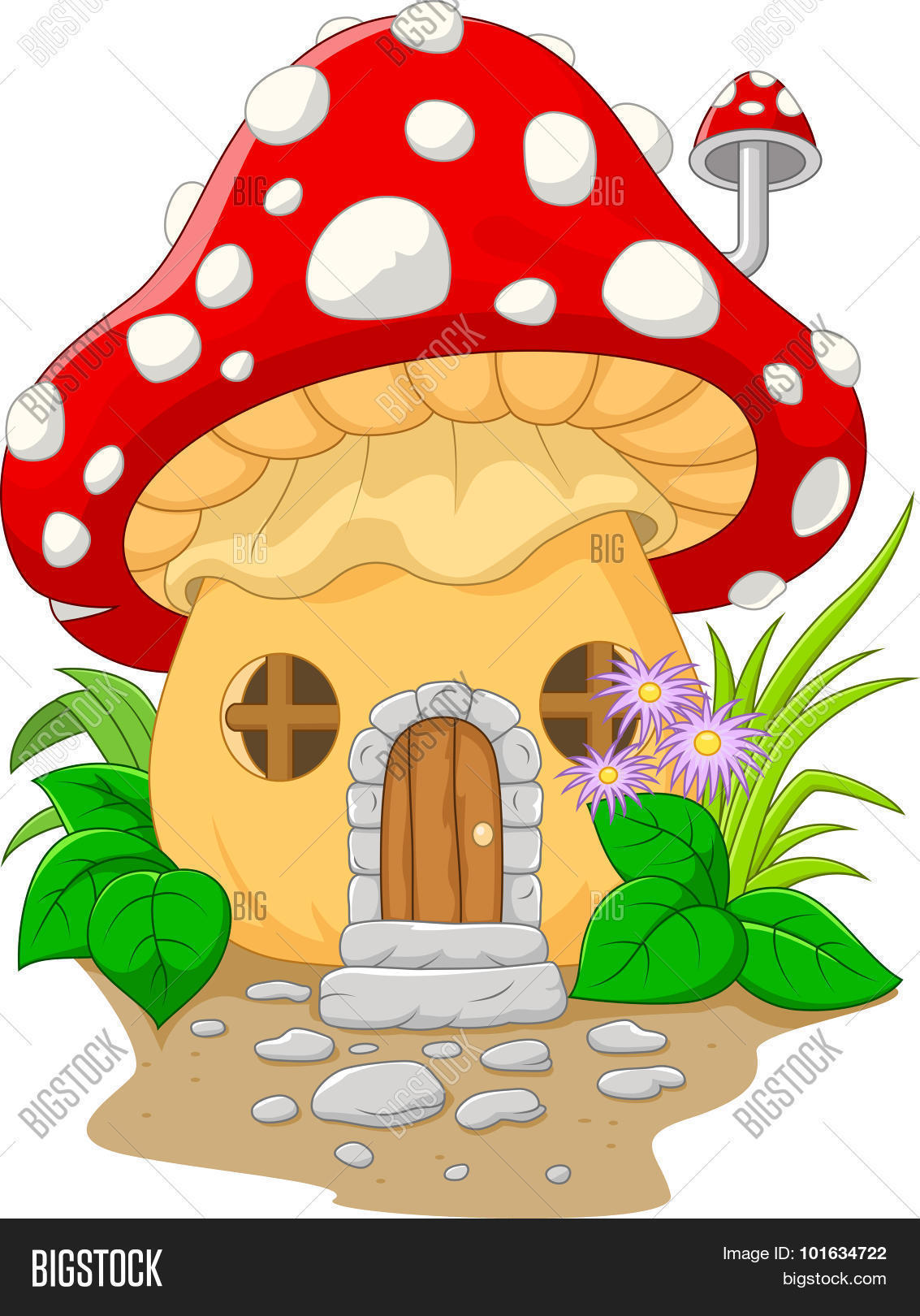 Cartoon Mushroom Vector & Photo (Free Trial) Bigstock