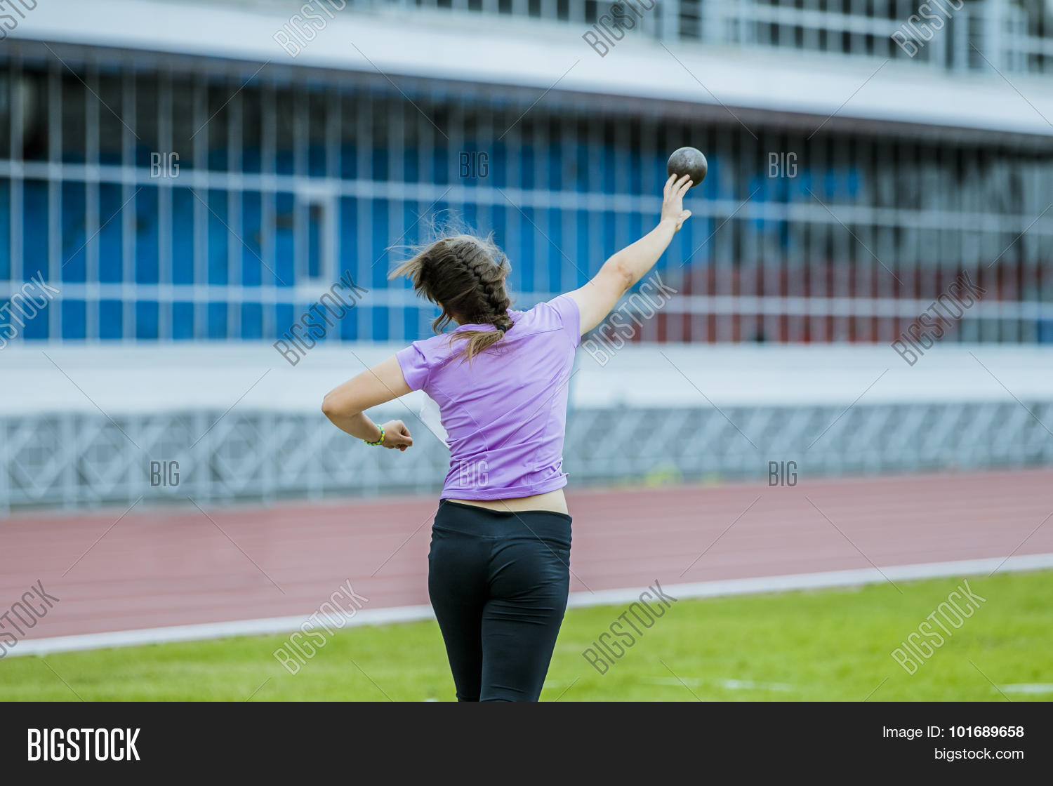 Shot Put Girl Image & Photo (Free Trial) Bigstock