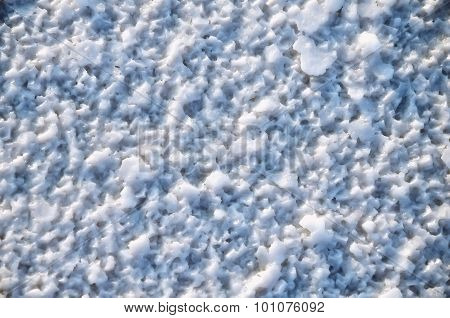 Salt Crystals On The Surface Of Salt Lakes