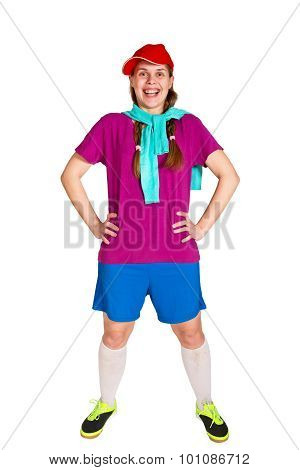 Happy Sportswoman