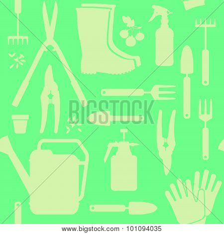 Gardening Seamless Pattern