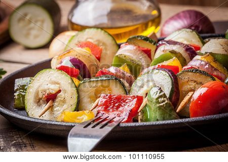 Vegetable Skewers.