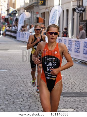 Triathlete Rachel Klamer Running