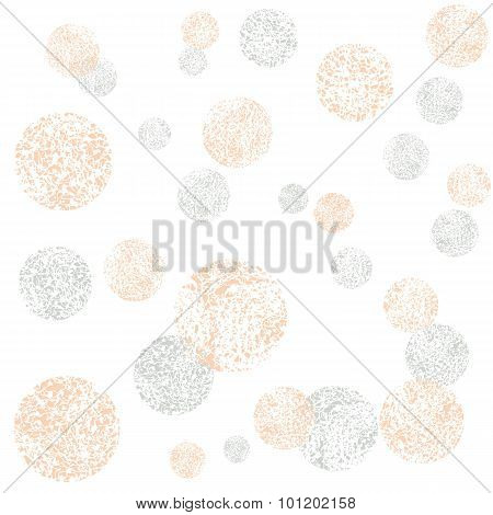 Vector seamless pattern with rounds.