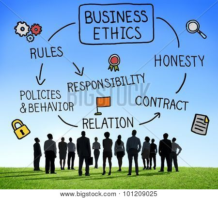 Business Ethnics Rules Honesty Responsibility Concept