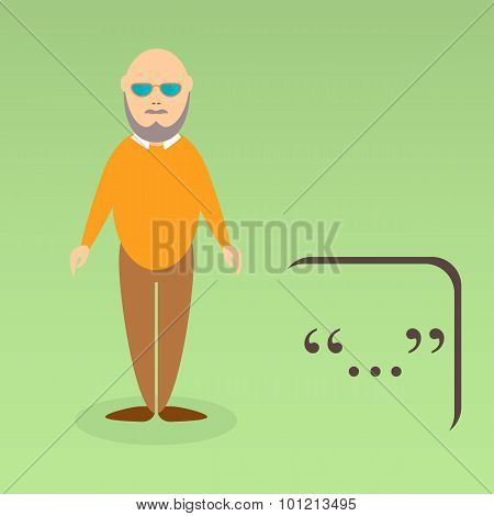 Character of elderly professor