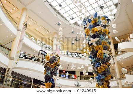 BANGKOK, THAILAND - JUNE 20, 2015: shopping center interior. Shopping centres such as Siam Paragon, Central World Plaza, Emperium, Gaysorn and Central Chidlom become shopping Mecca for shopaholics