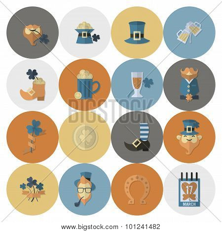 Saint Patricks Day Icon Set