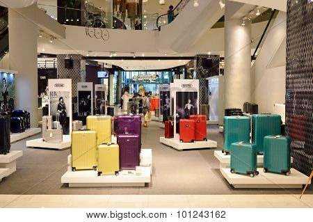 BANGKOK, THAILAND - JUNE 20, 2015: shopping center interior. Shopping centres such as Siam Paragon, Central World Plaza, Emperium, Gaysorn and Central Chidlom become shopping Mecca for shopaholics
