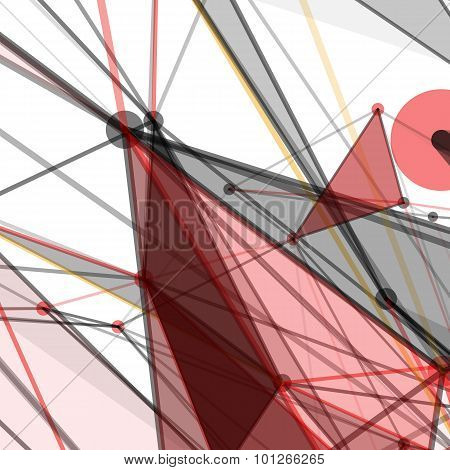 Abstract background with dotted grid