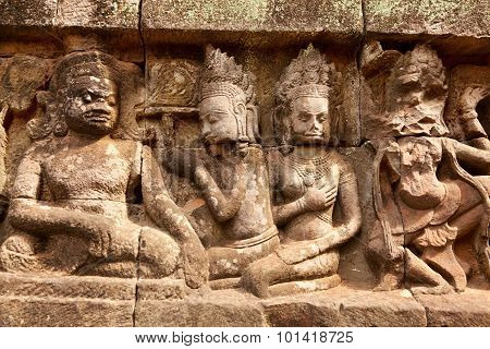 Terrace Of The Leper King, Angkor Wat, Cambodia